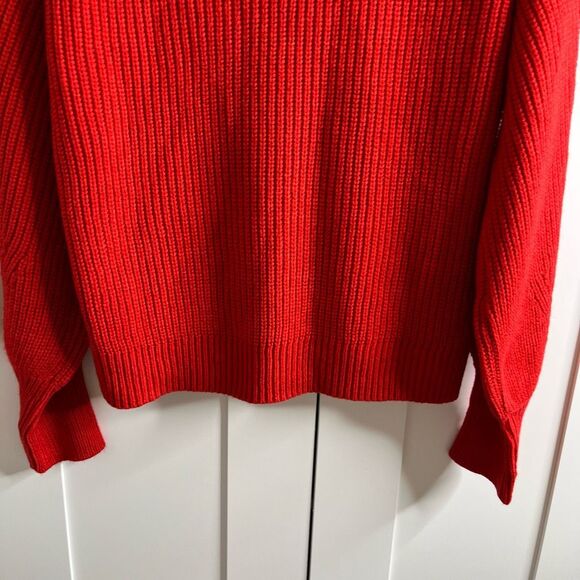 Sanctuary Red Ribbed Knit Crew Neck Sweater medium NWT - Picture 11 of 12